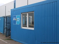 Bureelcontainer vv dagramen (b0028), vv tafels en stoelen, koelkastje, kast - afbeelding 2 van  5