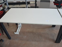 Bureeltafel 160x80x75 cm, bureelstoel, pc beugel - afbeelding 3 van  6