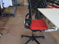 Bureeltafel 160x80x75 cm, bureelstoel, pc beugel - afbeelding 5 van  6