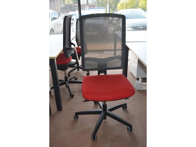 Bureeltafel 160x80x75 cm, pc beugel, bureelstoel, ladeblok met 1 deur - afbeelding 6 van  8