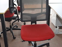 Bureeltafel 160x80x75 cm, pc beugel, bureelstoel, ladeblok met 1 deur - afbeelding 6 van  8