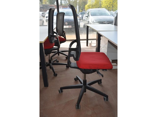 Bureeltafel 160x80x75 cm, pc beugel, bureelstoel, ladeblok met 1 deur - afbeelding 7 van  8