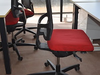 Bureeltafel 160x80x75 cm, pc beugel, bureelstoel, ladeblok met 1 deur - afbeelding 7 van  8