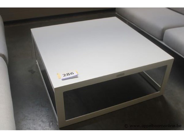 Burford salontafel top aluminium wit - afbeelding 1 van  1