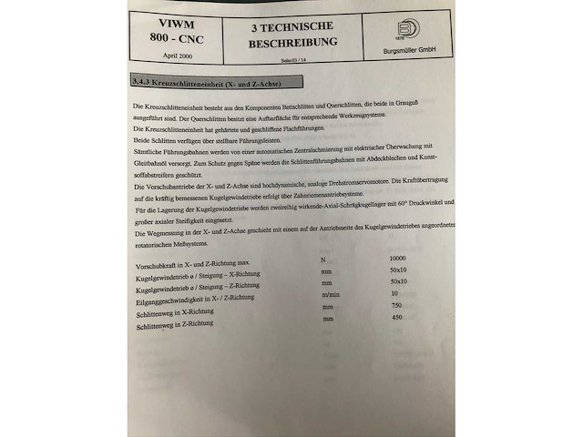 Burgsmüller - 2000 - viwm 800-cnc - verticale machinecentra - afbeelding 16 van  19
