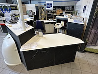 Buro-eiland + koffie corner + inhoud - afbeelding 1 van  5