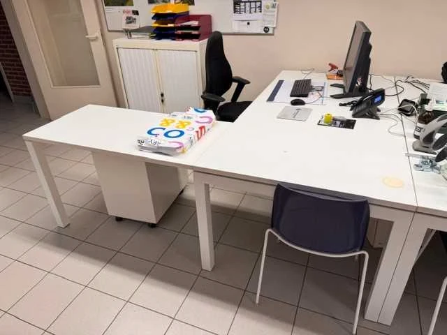 Burotafel square hoek met mobiel ladeblok - bureautafel - afbeelding 2 van  2