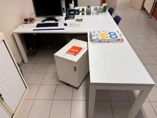 Burotafel square hoek met mobiel ladeblok - bureautafel - afbeelding 1 van  2