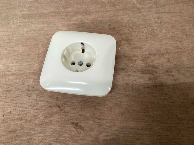 Busch-jaeger wandcontactdoos volle afdekplaat (60x) - afbeelding 1 van  3
