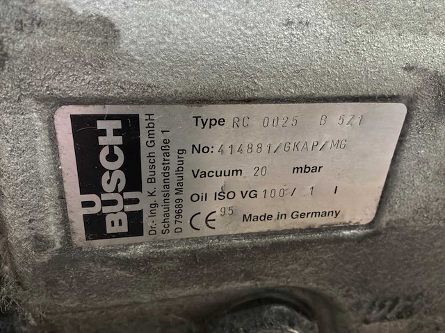 Busch rc 0025 b5z1 vacuümheffer - afbeelding 7 van  8