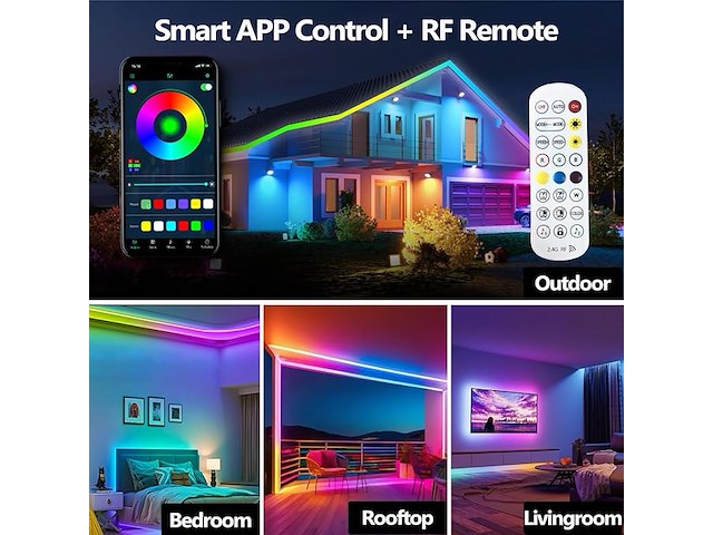 Bvokon rgb+ic ledstrip (40 m) - afbeelding 2 van  5