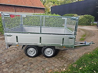 Bw trailers - 2025 - nieuw - ongeremde plateau aanhangwagen met draadnet - afbeelding 5 van  10