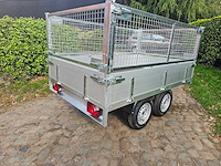 Bw trailers - 2025 - nieuw - ongeremde plateau aanhangwagen met draadnet - afbeelding 6 van  10