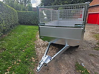 Bw trailers - 2025 - nieuw - ongeremde plateau aanhangwagen met draadnet - afbeelding 3 van  10