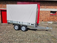 Bw trailers - 2026 - nieuw - plateau met huif - gesloten aanhangwagen