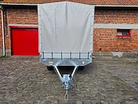 Bw trailers - 2026 - nieuw - plateau met huif - gesloten aanhangwagen - afbeelding 2 van  8