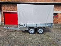 Bw trailers - 2026 - nieuw - plateau met huif - gesloten aanhangwagen - afbeelding 3 van  8