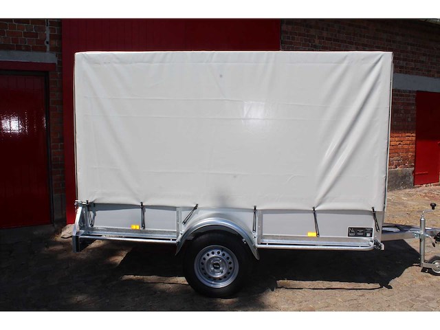 Bw trailers - 2026 - ongeremde alu bak aanhangwagen met huif - afbeelding 3 van  12