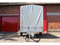 Bw trailers - 2026 - ongeremde alu bak aanhangwagen met huif - afbeelding 4 van  12