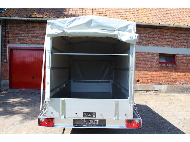 Bw trailers - 2026 - ongeremde alu bak aanhangwagen met huif - afbeelding 6 van  12