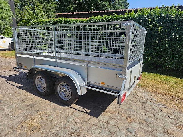 Bw trailers - 2026 - ongeremde alu bakwagen met loofnet - nieuw - afbeelding 2 van  8