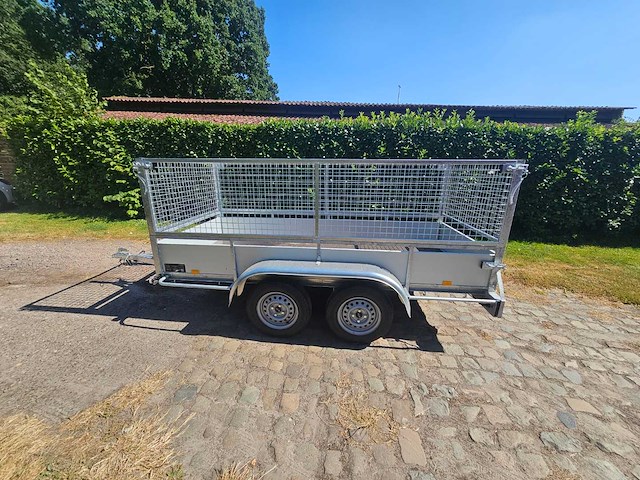 Bw trailers - 2026 - ongeremde alu bakwagen met loofnet - nieuw - afbeelding 3 van  8