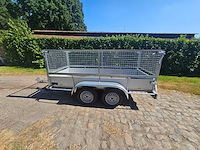 Bw trailers - 2026 - ongeremde alu bakwagen met loofnet - nieuw - afbeelding 3 van  8