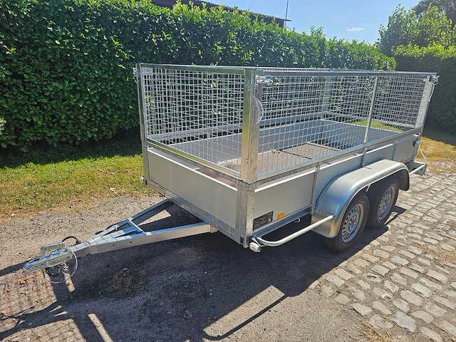 Bw trailers - 2026 - ongeremde alu bakwagen met loofnet - nieuw - afbeelding 1 van  8