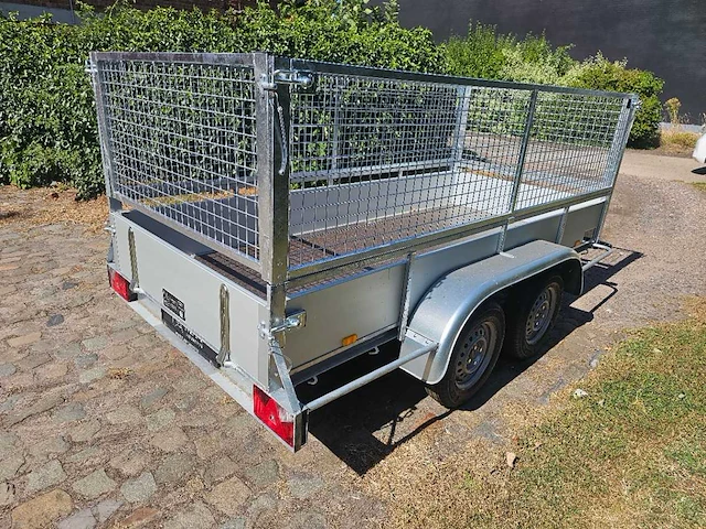 Bw trailers - 2026 - ongeremde alu bakwagen met loofnet - nieuw - afbeelding 6 van  8