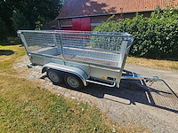 Bw trailers - 2026 - ongeremde alu bakwagen met loofnet - nieuw - afbeelding 3 van  6