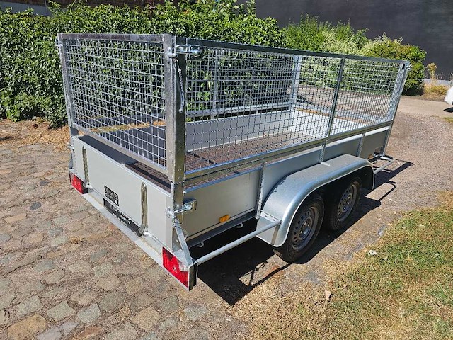 Bw trailers - 2026 - ongeremde alu bakwagen met loofnet - nieuw - afbeelding 4 van  6