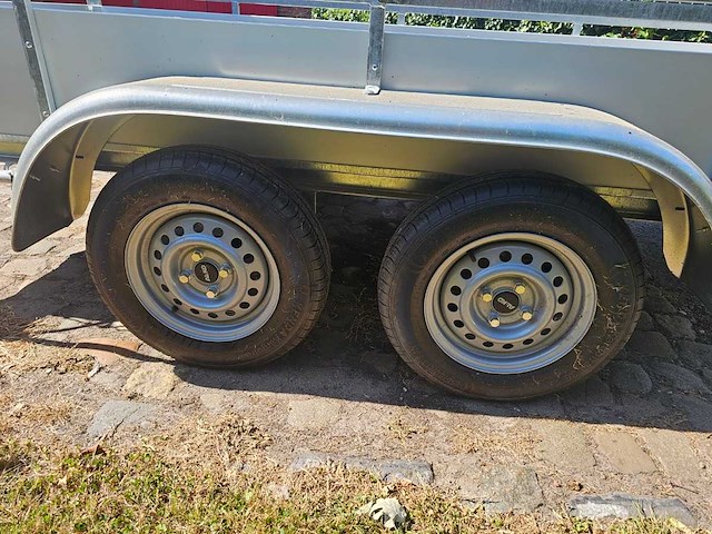 Bw trailers - 2026 - ongeremde alu bakwagen met loofnet - nieuw - afbeelding 5 van  6