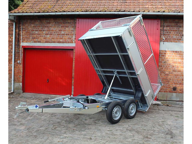 Bw trailers - 2026 - ongeremde handmatige kipper met loofnetten - afbeelding 1 van  17