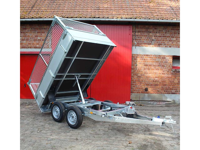 Bw trailers - 2026 - ongeremde handmatige kipper met loofnetten - afbeelding 10 van  17