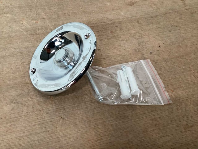 Byron beldrukker chroom rond (480x) - afbeelding 5 van  6