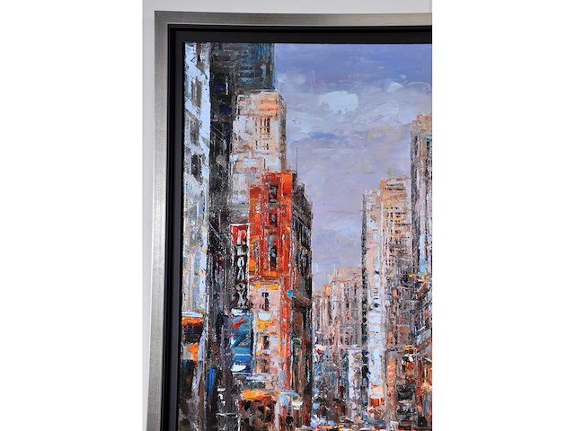 C. vevers – new york , 5th avenue - olie op doek - 100x100 cm - afbeelding 11 van  13