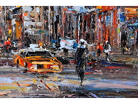 C. vevers – new york , 5th avenue - olie op doek - 100x100 cm - afbeelding 13 van  13