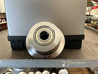 C45 roestvrij staal doormeter 70/100 mm loopwiel voor bovenloophalkranen (8x) - afbeelding 1 van  3