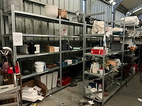 Ca. 13 lpm alu legbordstelling met inhoud - afbeelding 1 van  61