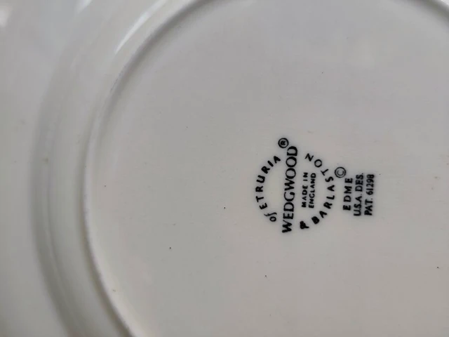 Ca. 52 stuks klassiek cremkleurig servies wedgwood edme servies met geribbeld en gegolfd ontwerp - afbeelding 7 van  7