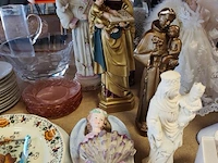 Ca. 90 stuks brocante curiosa w.o.: kommetjes, sierstukken, religieuze beeldjes,... - afbeelding 10 van  10