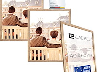 Cabbel 3-pack fotokader 40*50 bruine houten lijst - afbeelding 1 van  4