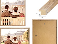 Cabbel 3-pack fotokader 40*50 bruine houten lijst - afbeelding 4 van  4