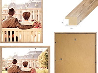 Cabbel 3-pack fotokader 40*50 bruine houten lijst - afbeelding 4 van  4