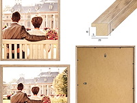 Cabbel 3-pack fotokader 40*50 bruine houten lijst - afbeelding 4 van  4