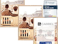 Cabbel 3-pack fotokader 40*50 bruine houten lijst - afbeelding 1 van  4