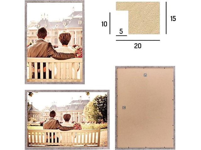Cabbel set van 2 fotolijsten (40x60 cm) - afbeelding 3 van  3