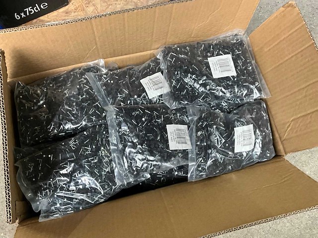 Cable clips zwart verpakking 1000 stuks (40x) - afbeelding 1 van  2