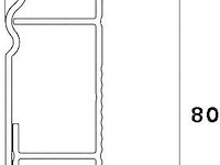 Cable coach 6 m plint met geïntegreerde kabelgoot - afbeelding 2 van  5