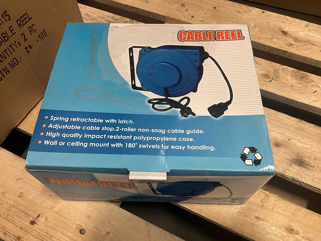 Cable reel 40415 verlengkabelhaspels en -snoer (2x) - afbeelding 1 van  5